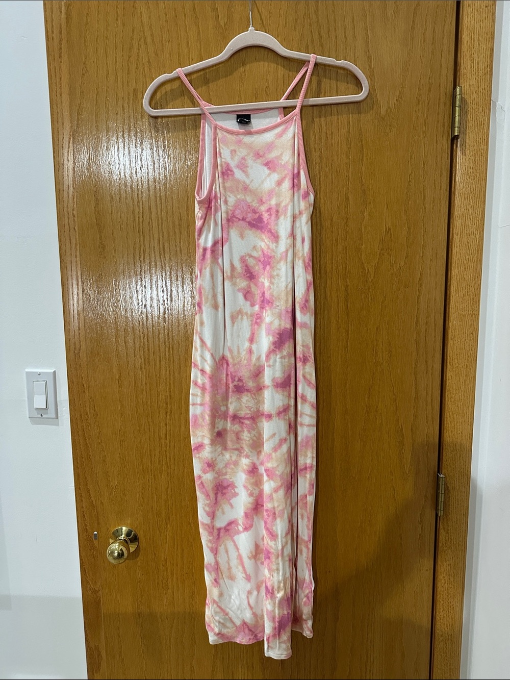 art class Pink and Cream Tie-Dye Maxi Dress - Girls Casual